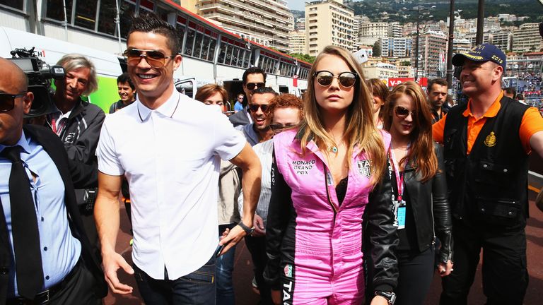 Cristiano Ronaldo at the Monaco GP