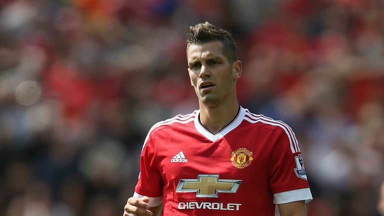 Morgan Schneiderlin of Manchester United in action during the Barclays Premier League match between Manchester United and Tottenham Hotspur