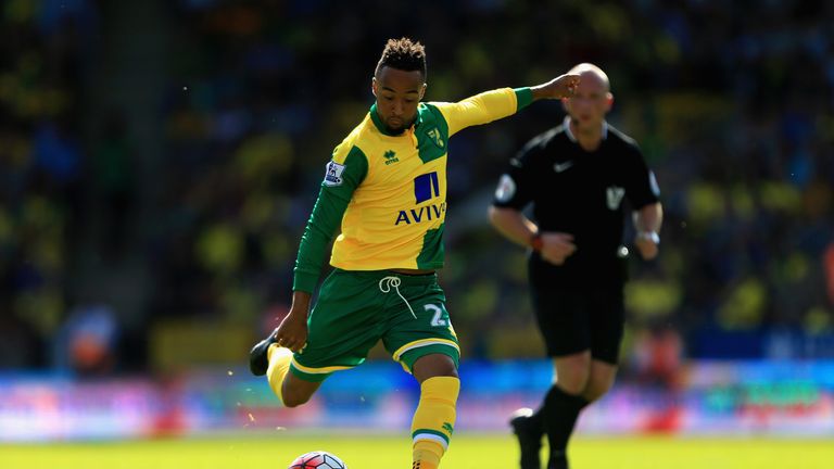 Nathan Redmond pulls a goal back for Norwich to make it 2-1 in the 69th minute