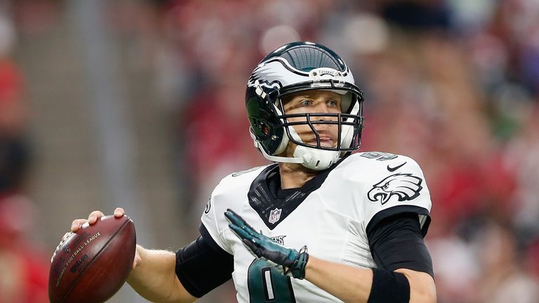 Nick Foles in action for former team the Philadelphia Eagles. 