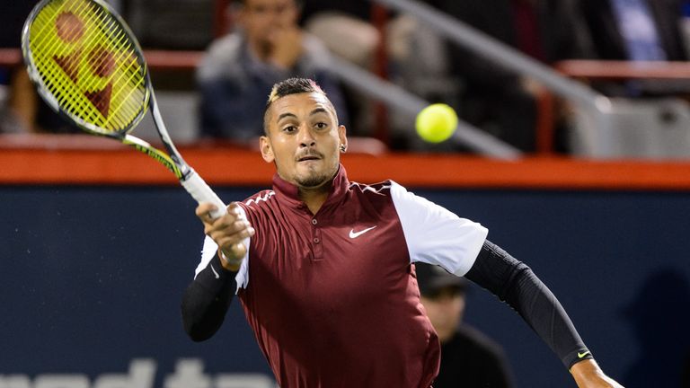 Nick Kyrgios won after Stan Wawrinka retired hurt but his victory was shrouded in controversy after he was heard sledging his opponent