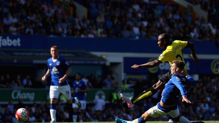 Odion Ighalo puts Watford back in front against Everton in the 83rd minute