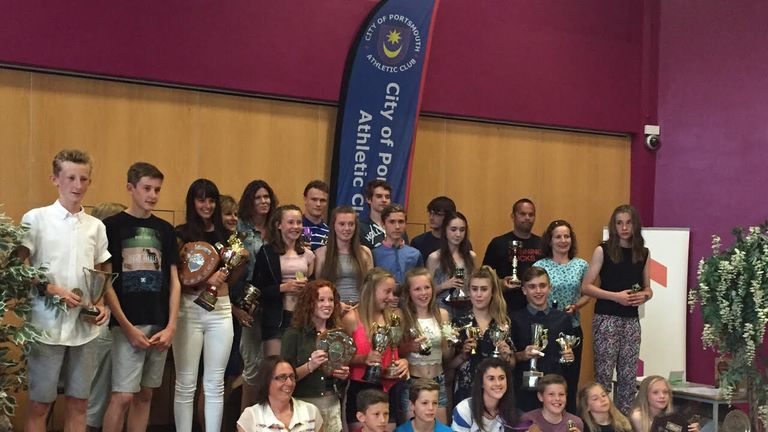 Olivia Breen goes back to her old club City of Portsmouth AC to inspire the next generation