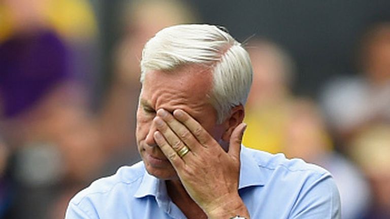 Alan Pardew's side have won just once in pre-season