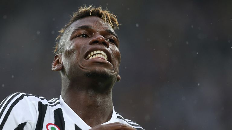 Paul Pogba shows his frustration