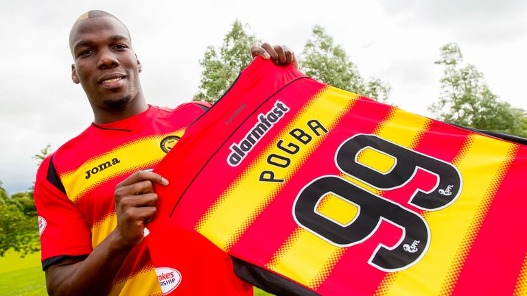 04/08/15.GARSCUBE.Partick's Mathias Pogba is unveiled as Firhill's newest addition.