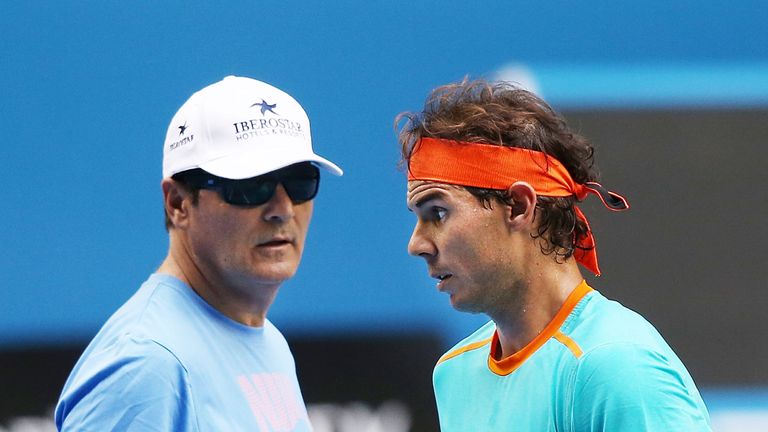 Rafa Nadal and Toni Nadal 