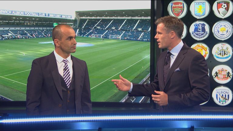 Roberto Martinez and Jamie Carragher discuss Ross Barkley's development on Monday Night Football