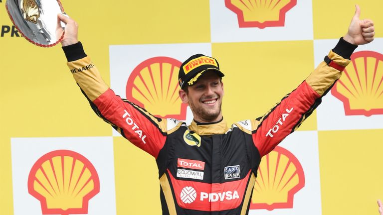 Romain Grosjean finished third in the Belgian GP at the weekend