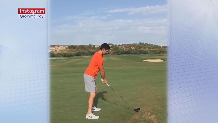 Rory McIlroy: Back on the course