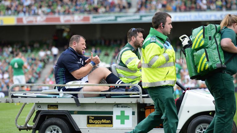Scotland's Ryan Grant will have a scan to determine how serious his ankle injury suffered against Ireland is