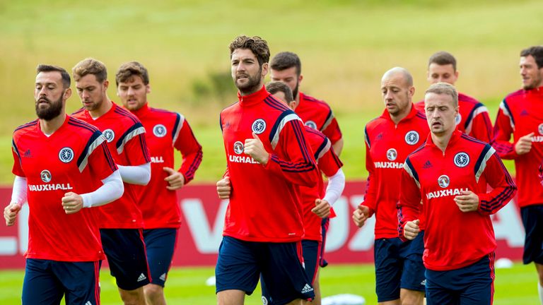Scotland train ahead of their trip to Georgia