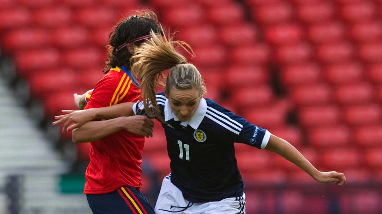 Suzanne Grant has 13 goals and over 100 caps for Scotland.