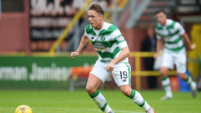 Scott Allan made his debut for Celtic against Dundee United. 