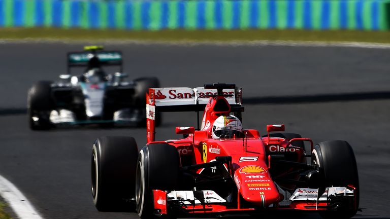 Sebastian Vettel never looked back after taking the lead at the start in Hungary