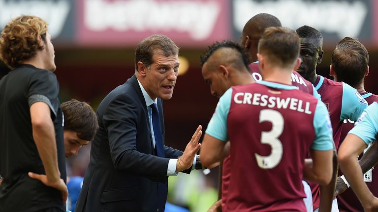 Slaven Bilic instructs his players
