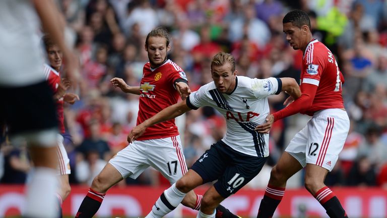 Daley Blind (left) and Chris Smalling's (right) partnership has surprised a few this term