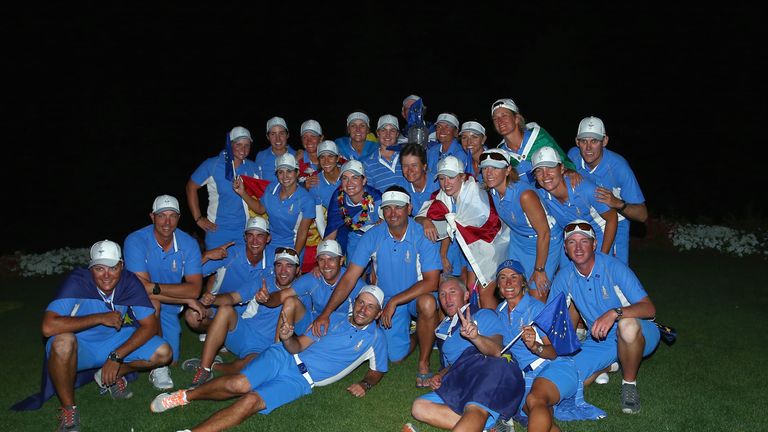 Europe thrashed the USA 18-10 in 2013 to secure back-to-back wins for the first time and a maiden win on American soil.