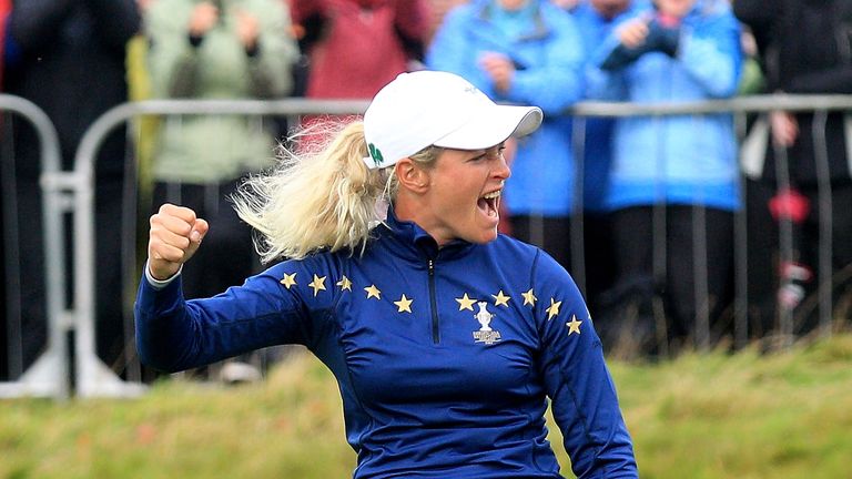 Suzann Pettersen is making her eight appearance in the Solheim Cup for Europe. 