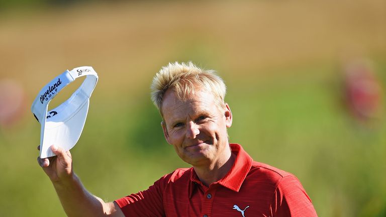Soren Kjeldsen during the final round of the Made in Denmark at Himmerland Golf & Spa Resort