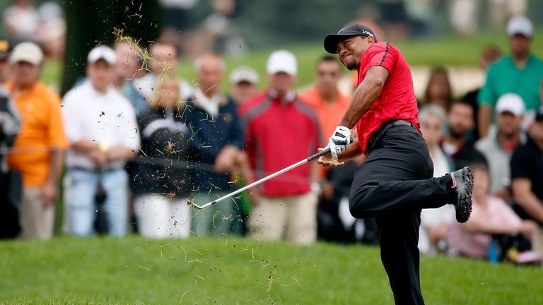 Woods is forced to cut his tournament short at Firestone