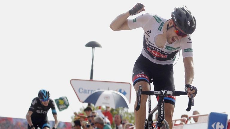 Tom Dumoulin stunned Froome to win stage nine of the Vuelta a Espana