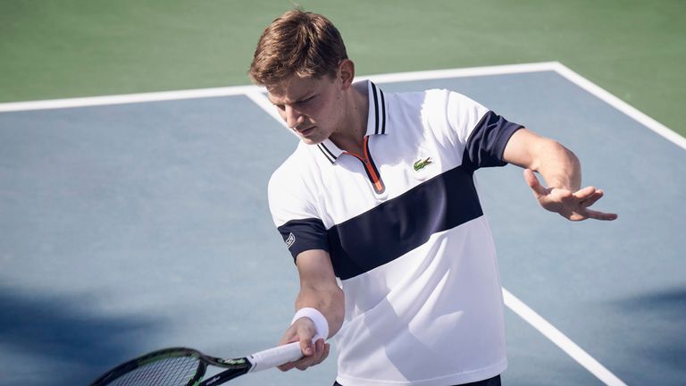 David Goffin in Lacoste's US Open kit