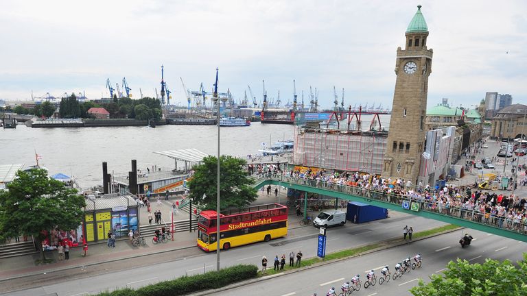 during the the Vattenfall Cyclassics race on August 21, 2011 in Hamburg, Germany.