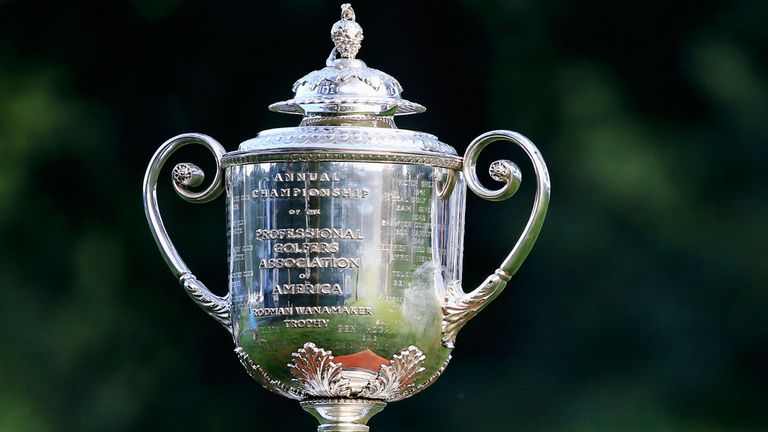 The Wanamaker Trophy, which will be awarded to the winner of the 97th PGA Championship at Whistling Straits next weekend