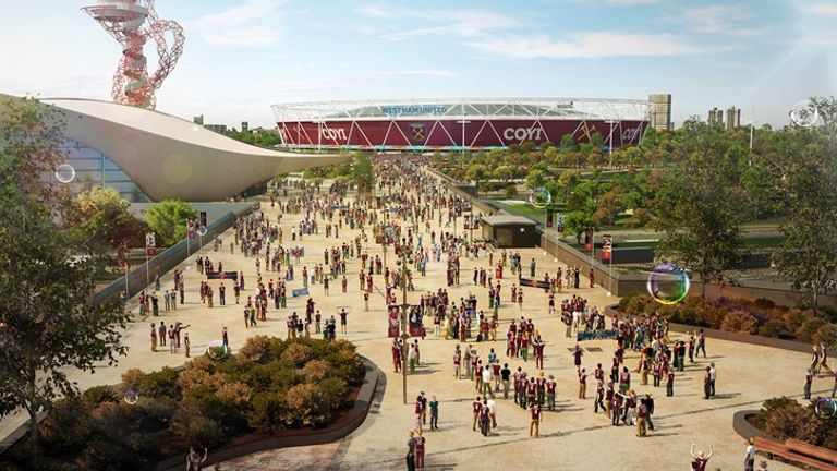 The Olympic Stadium is set in Stratford, two-and-a-half miles away from Upton Park