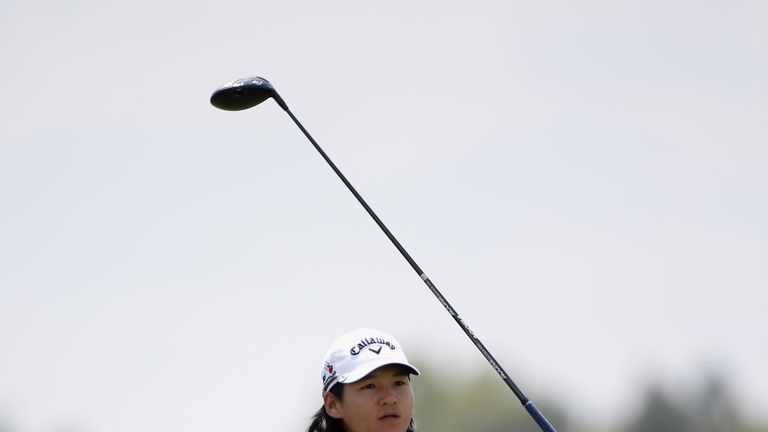 Yani Tseng of Taiwan tees off on the 10th hole during the second round of the Yokohama Tire LPGA Classic