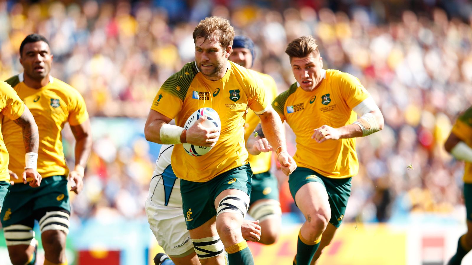 Australia beat Uruguay 653 to cruise to the top of Rugby World Cup