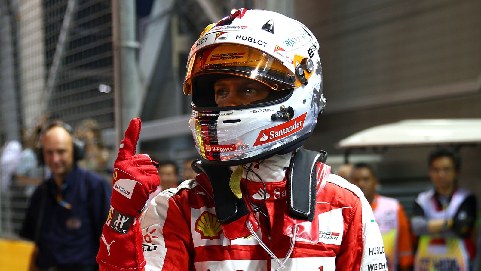 The Story Behind Sebastian Vettels Finger Celebration F1 News Sky Sports