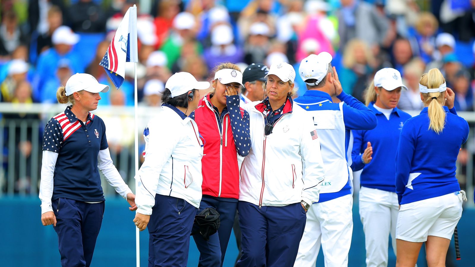 Solheim Cup controversy as Europe lead 106 ahead of singles Golf