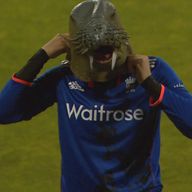 Alex Hales dons a walrus mask... as you do!