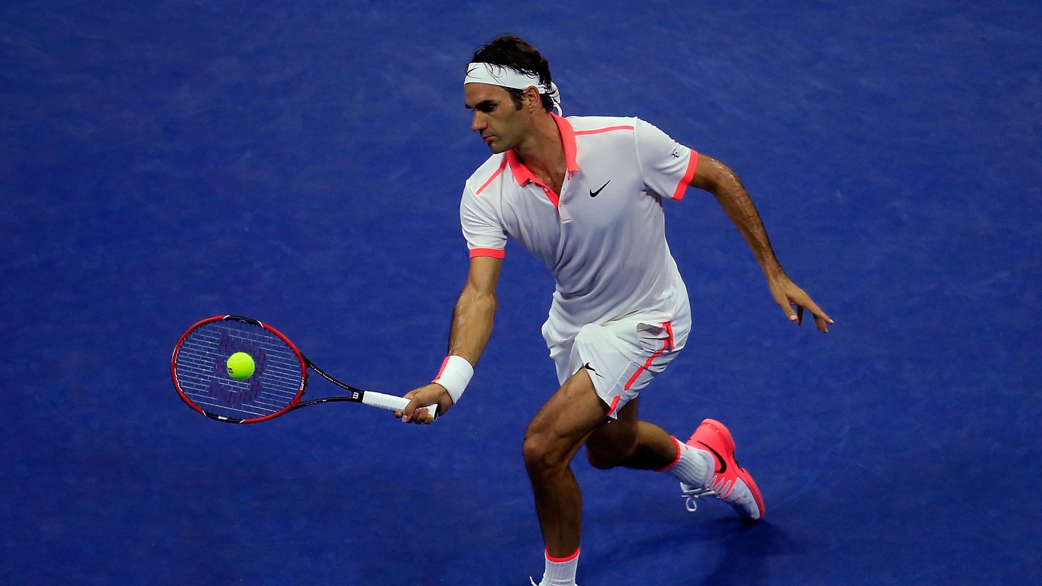 Roger Federer, Marin Cilic and John Isner play at the ATP 500 Basel