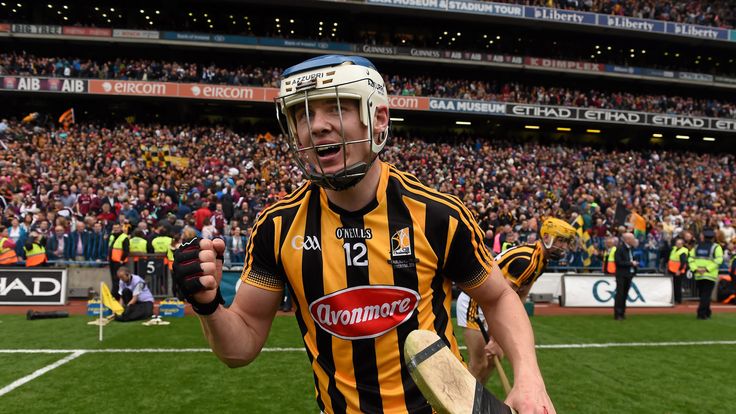 Kilkenny forward TJ Reid celebrates after the final whistle