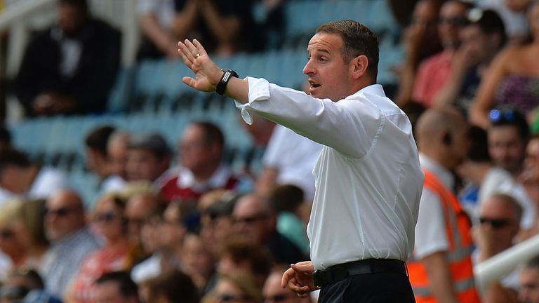 Peterborough United manager Dave Robertson during the pre-season friendly match against West Ham United. 