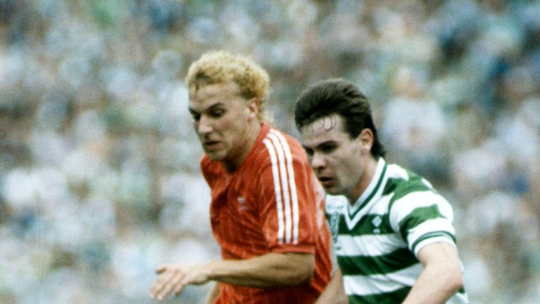 Neale Cooper (left) during  Aberdeen's 1983-84 Scottish Cup final win over Celtic