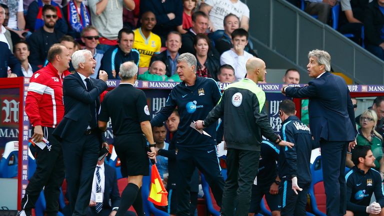 Alan Pardew and Manuel Pellegrini will not face disciplinary action from the FA for their touchline spat