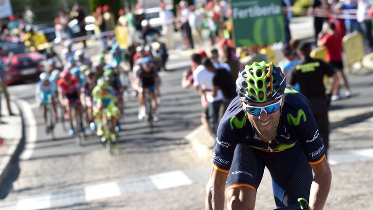 Alejandro Valverde attacks on stage nineteen of the 2015 Tour of Spain