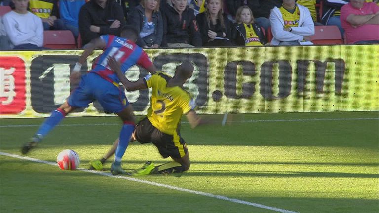 Nyom foul on Zaha