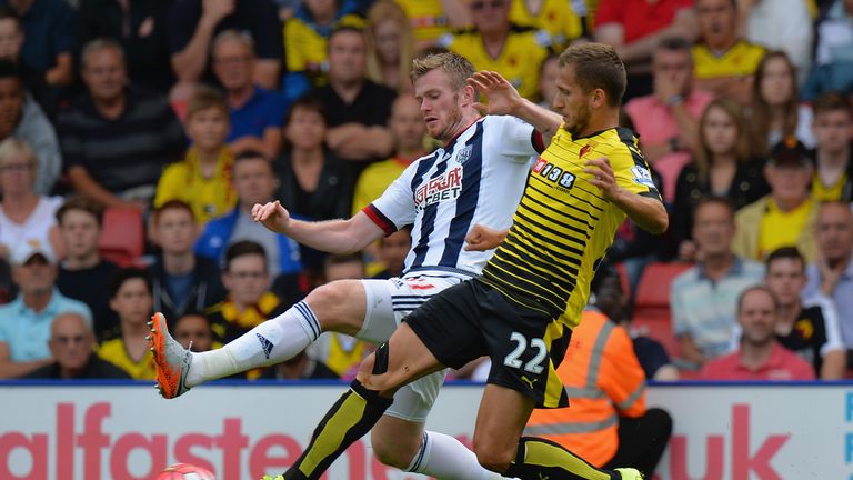 Almen Abdi (right) is happy with the way Watford are settling into Premier League life