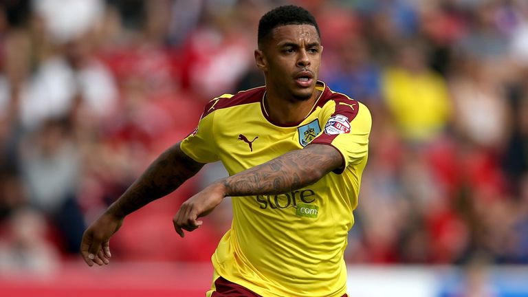 Andre Gray of Burnley during the Sky Bet Championship match between Bristol City and Burnley