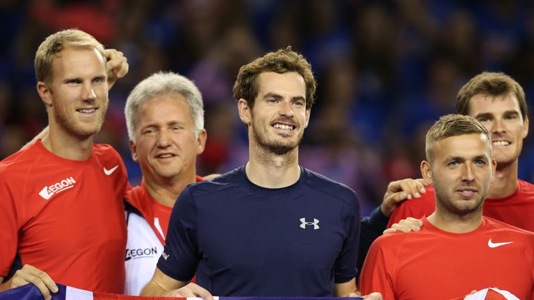 Andy Murray played a key role for Great Britain on a memorable weekend in Glasgow
