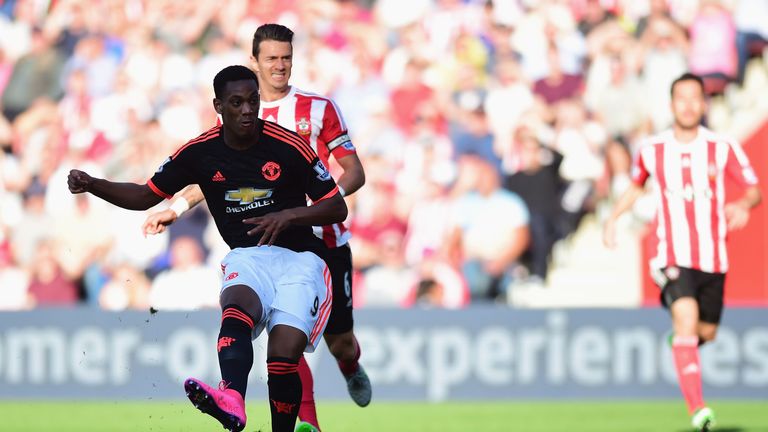Anthony Martial gives Manchester United the lead