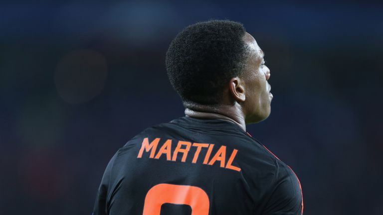 Anthony Martial of Manchester United 