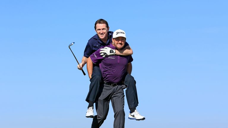 AP McCoy gets a helping hand around the course by Graeme McDowell