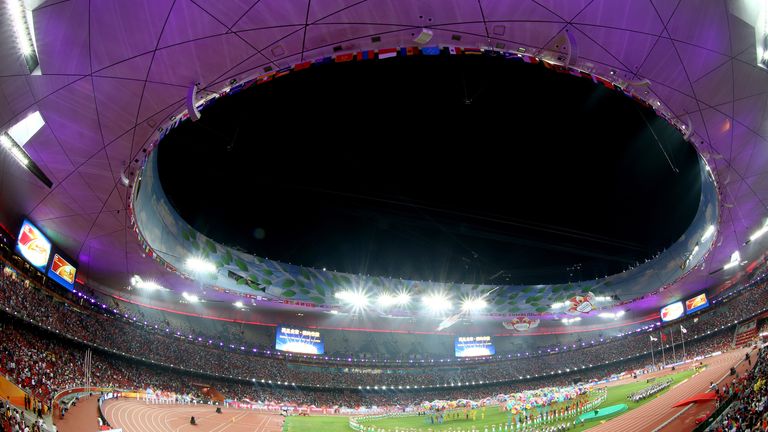 Mark was blown away by the Bird's Nest Stadium in Beijing