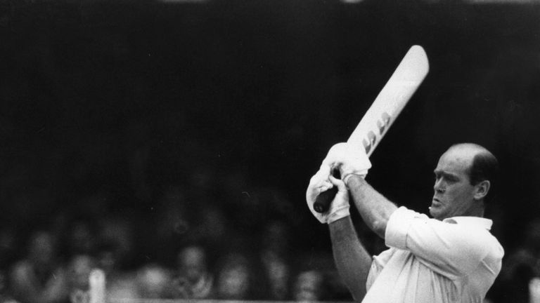Brian Close, pictured here playing for England against the West Indies in 1976, has died